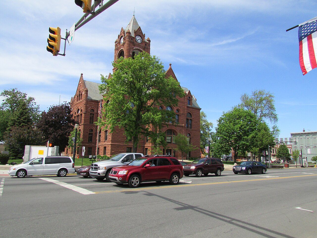 LaPorte County Courthouse seen from Lincolnway. Illustrative; not connected to the case.