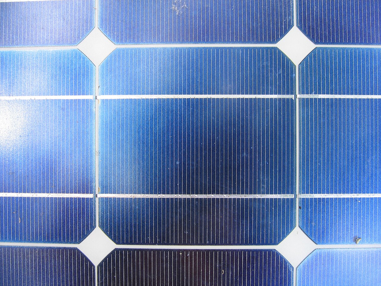 File photo: solar panels in close-up.