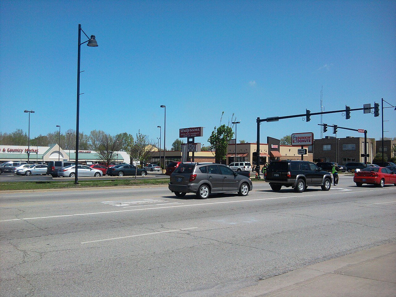 Central Avenue in downtown Portage. The Portage council backed the union's request Tuesday night.