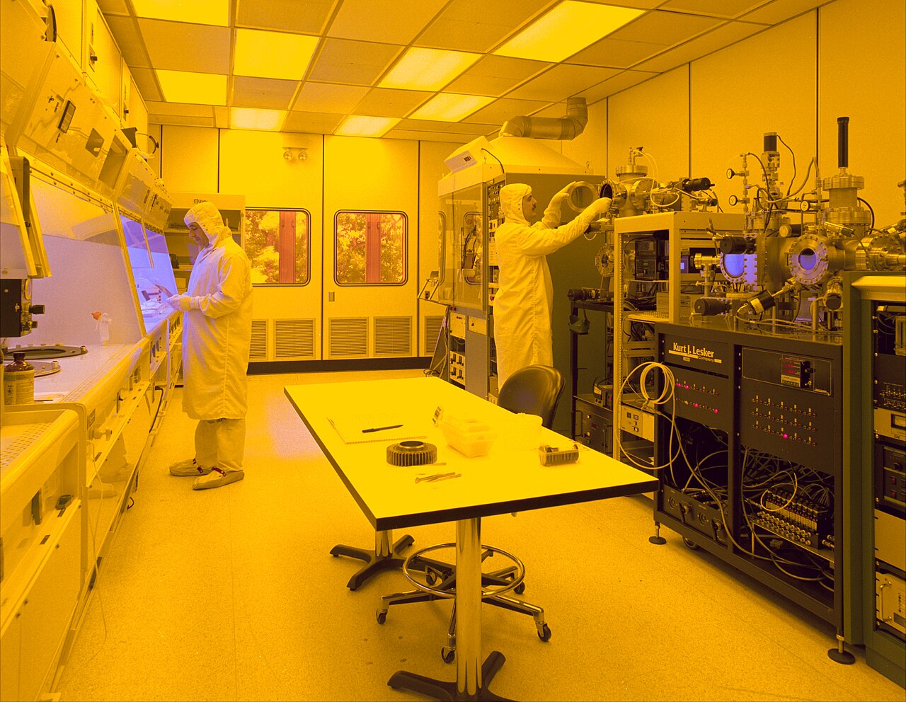 File photo: A semiconductor clean room at NASA's Glenn Research Center.