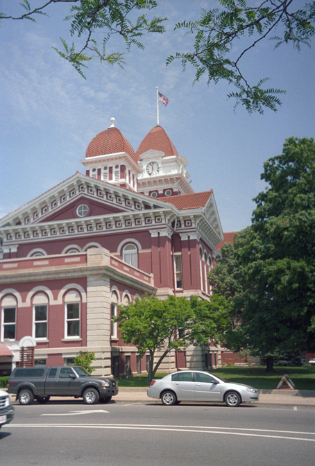 Lake County Courthouse in Crown Point, seen from the square.