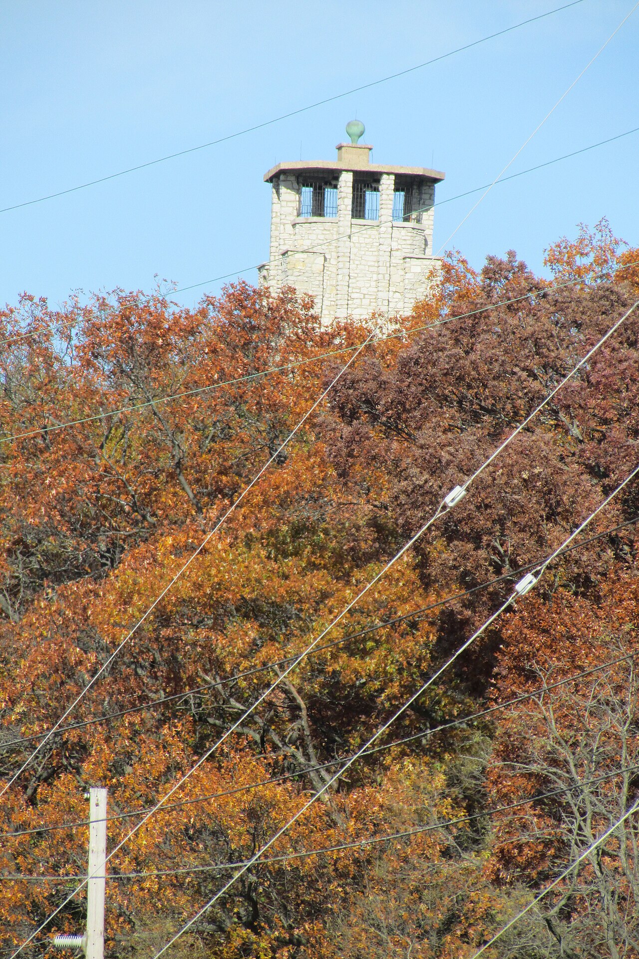 Observation tower at Washington Park Zoo in Michigan City, Indiana