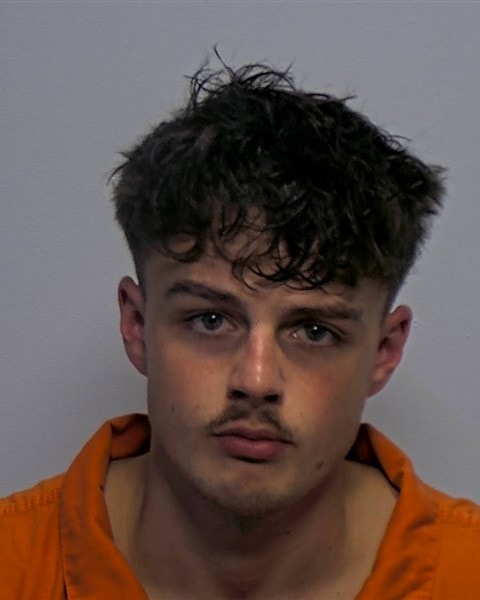 Booking photo of Logan Patrick Oliver from the Porter County Jail public roster, Oct. 4, 2026.