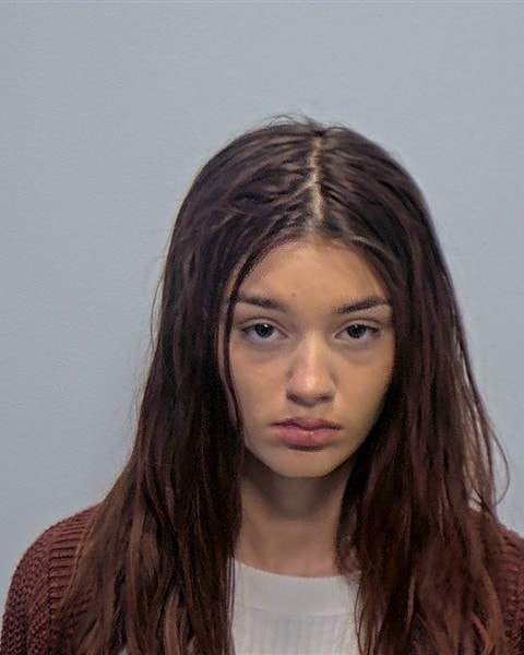 Booking photo of Izzabellah Elizabeth Schaefer, 19, booked Oct. 7, 2026, at the Porter County Jail